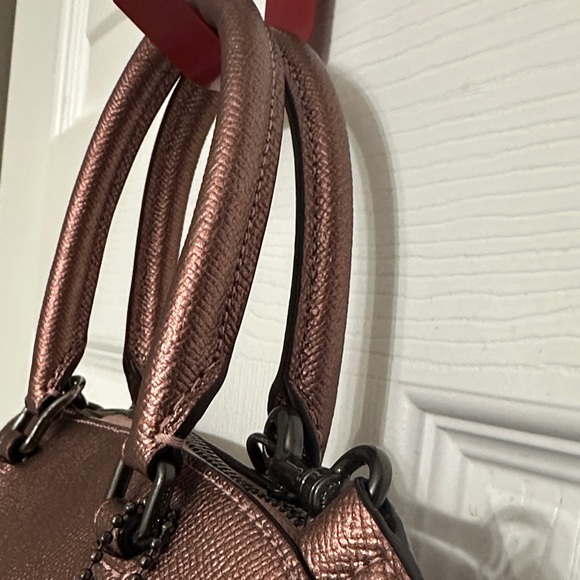 Coach Mini Sierra Metallic Rose Satchel/Crossbody Bag - Picture 4 of 12